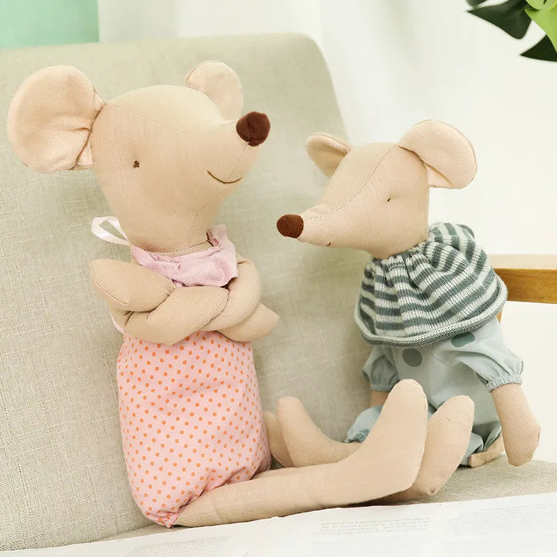 Boneca de Pelucia Infantil Mouse Family