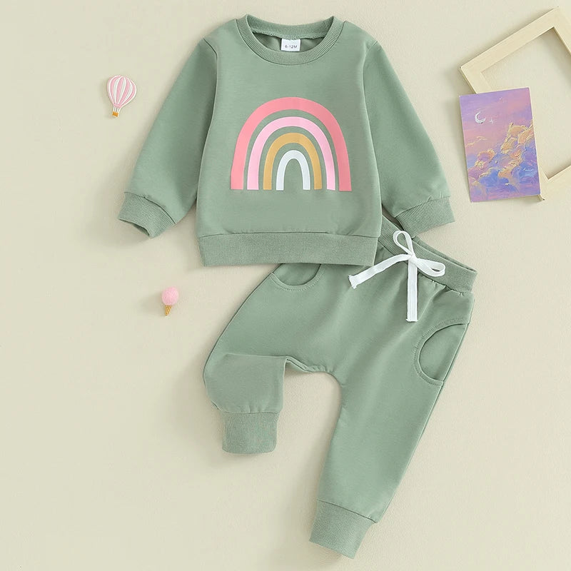 Conjunto Inverno Arco-Íris Infantil