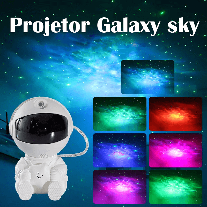 Projetor Astronauta Galaxy Sky