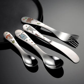 Talheres Infantis introdução alimentar - Baby Styles Cutlery Cartoon - Pituquinho