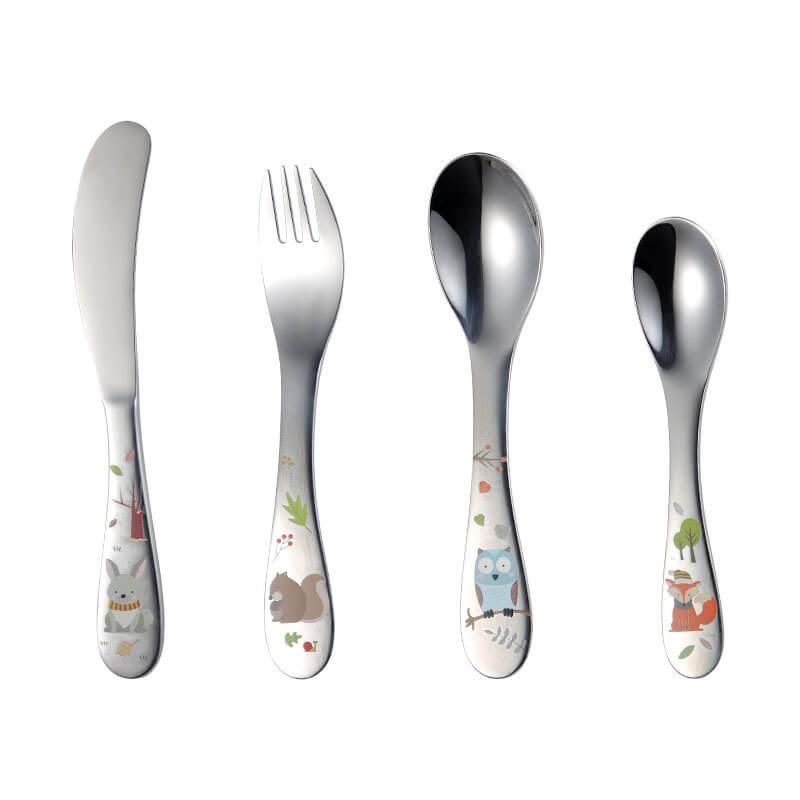 Talheres Infantis introdução alimentar - Baby Styles Cutlery Cartoon - Pituquinho