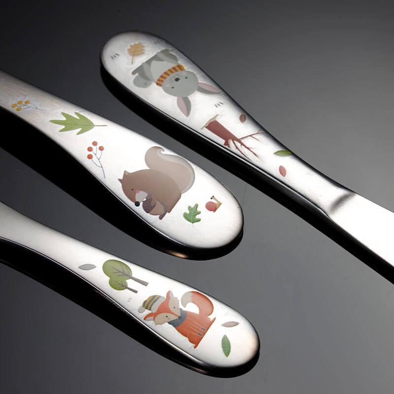 Talheres Infantis introdução alimentar - Baby Styles Cutlery Cartoon - Pituquinho