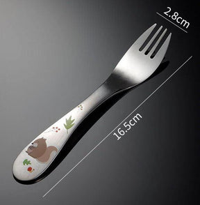 Talheres Infantis introdução alimentar - Baby Styles Cutlery Cartoon - Pituquinho